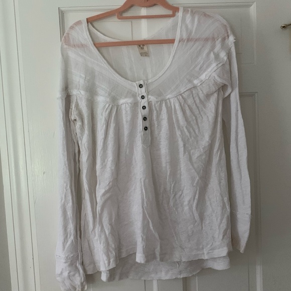 Free People Light White Top - Picture 1 of 2